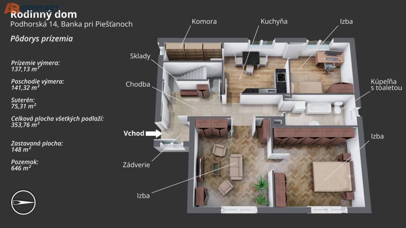 Prodazha CHastnye-doma, CHastnye-doma, Podhorská, Piešťany, Slovakia